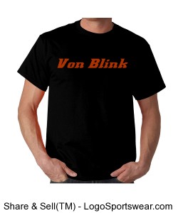 Black Von Blink Unisex T-shirt Design Zoom